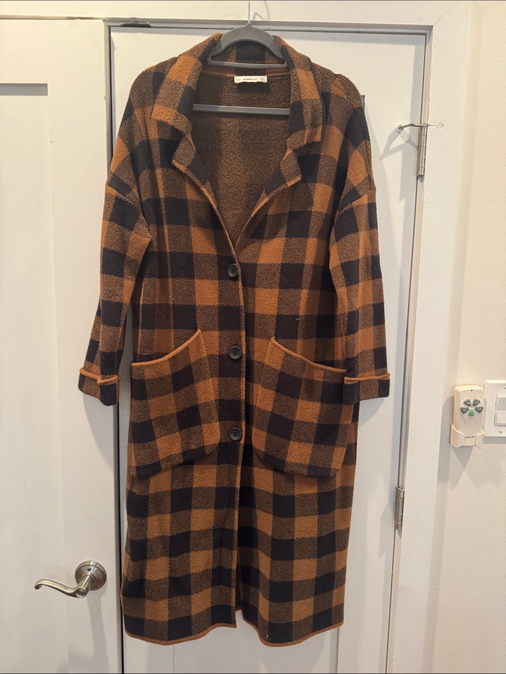 Zara Long Button-down Coat
